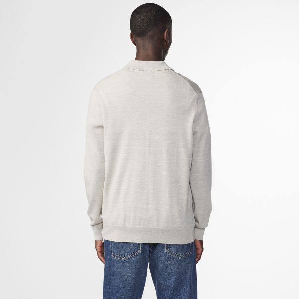 NN.07 Emerson Longsleeve Polo Off White