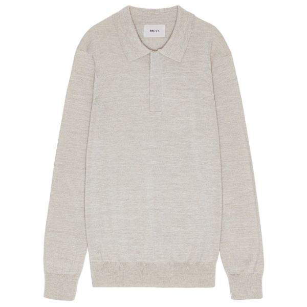 NN.07 Emerson Longsleeve Polo Off White