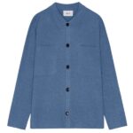 NN.07 Jonas Knit Overshirt Blauw