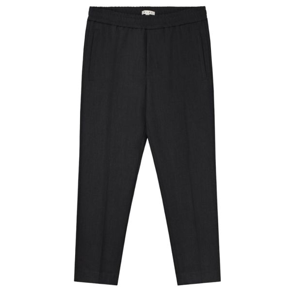 Olaf Wool Tailored Slim Elasticated Broek Antraciet