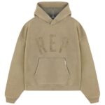 Represent Rep Applique Hoodie Beige