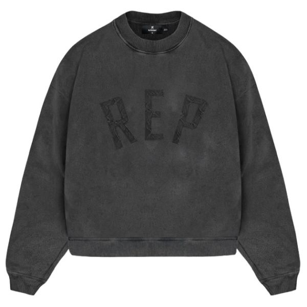 Represent Rep Applique Sweater Zwart