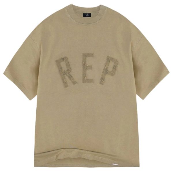 Represent Rep Applique T-shirt Beige