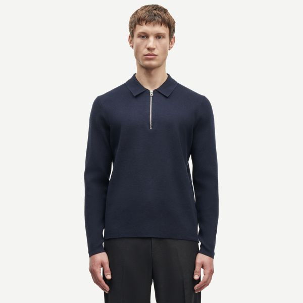 Samsøe Samsøe Guna Half Zip Sweater Navy