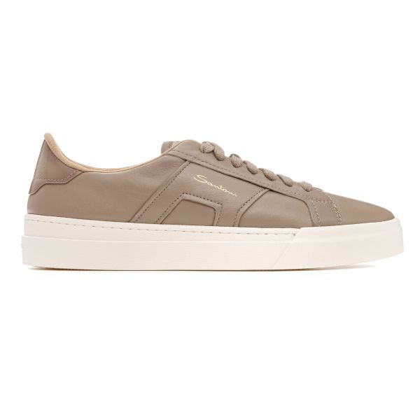 Santoni Double Buckle Signature Sneaker Bruin