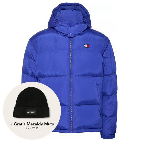tommy jeans alaska puffer 1 blauw