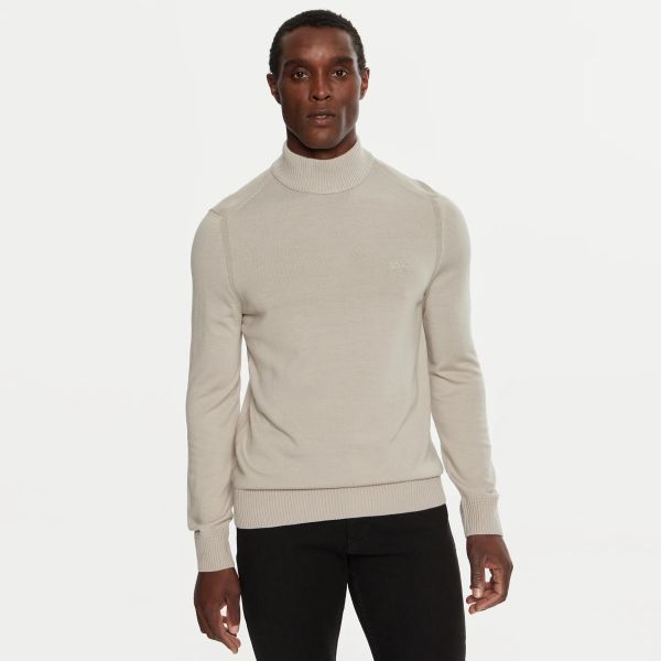 Boss Avac Turtleneck Sweater Beige