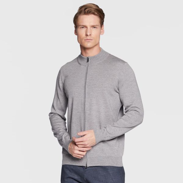 Boss Balonso Knit Vest Grijs