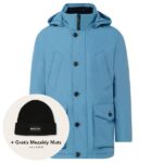 boss osiass parka blauw
