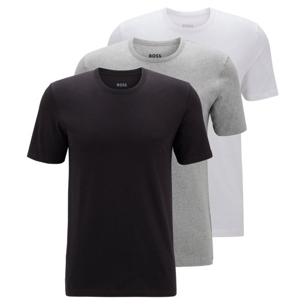 Boss T-shirt 3-Pack Zwart/Grijs/Wit