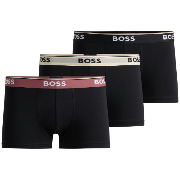 Boss Trunk Boxer 3-Pack Rood/Off White/Zwart