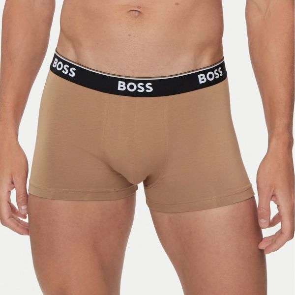 Boss Trunk Boxer 3-Pack Wit/Beige/Zwart