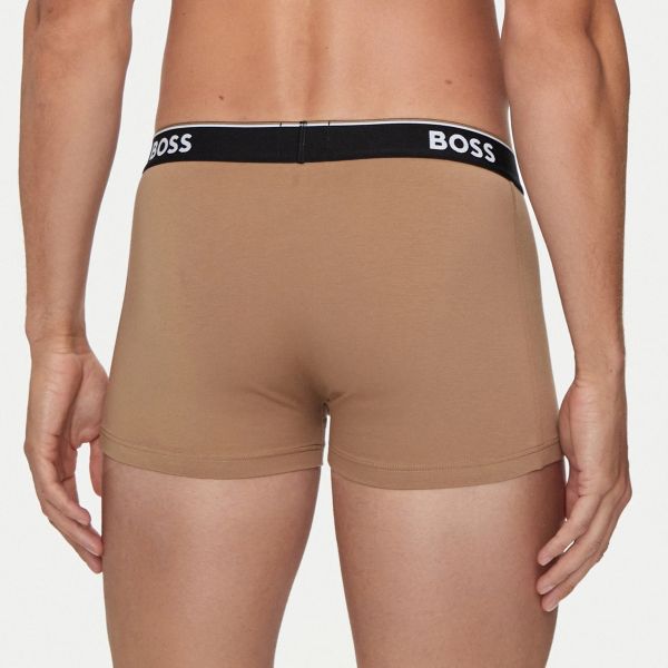 Boss Trunk Boxer 3-Pack Wit/Beige/Zwart