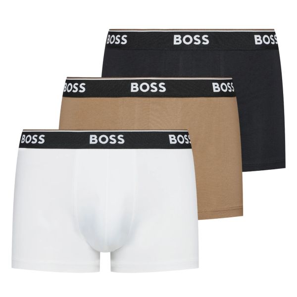 Boss Trunk Boxer 3-Pack Wit/Beige/Zwart