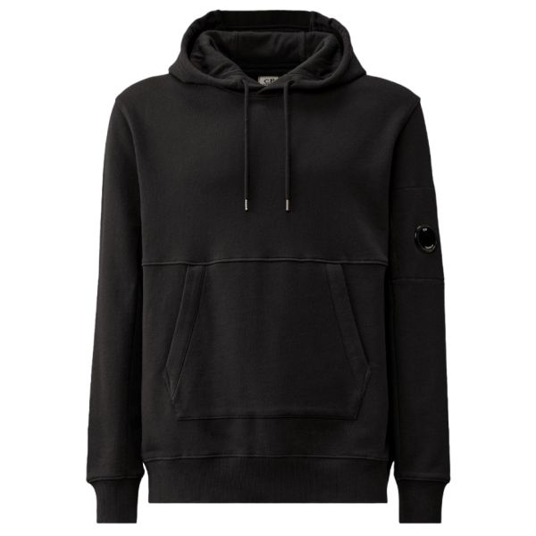 CP Company Diagonal Raised Fleece Lens Hoodie Zwart