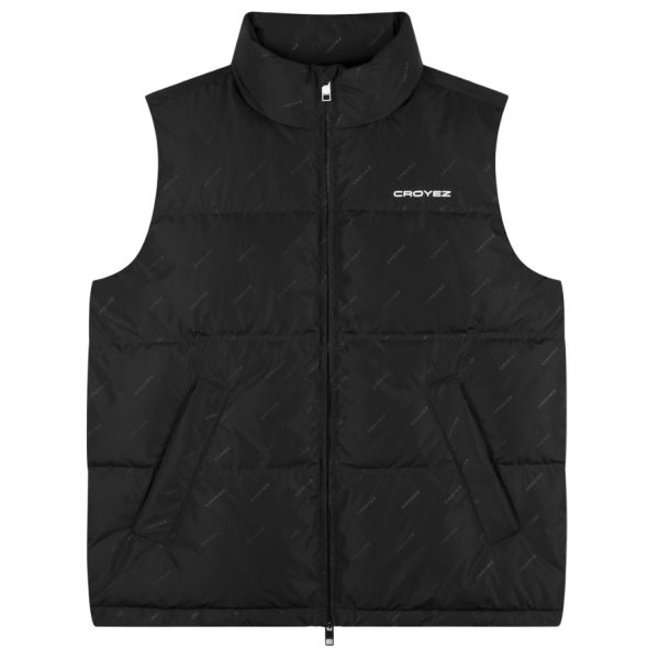 Croyez Allover Bodywarmer Zwart