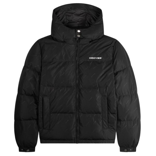 Croyez Allover Puffer Zwart