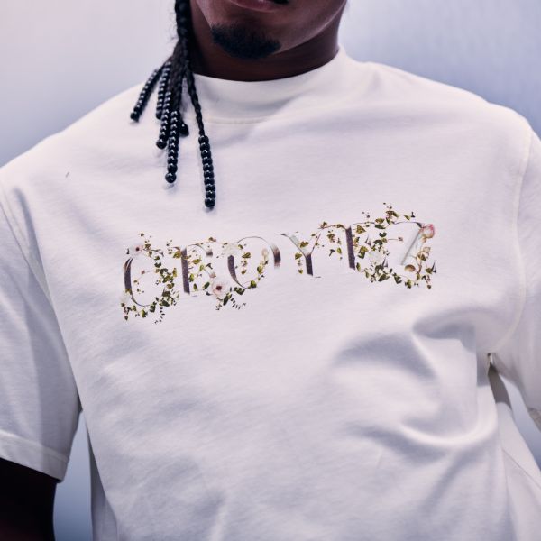 Croyez Chrome Flower T-shirt Off White