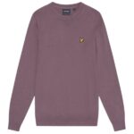 Lyle & Scott Cotton Merino Sweater Lila