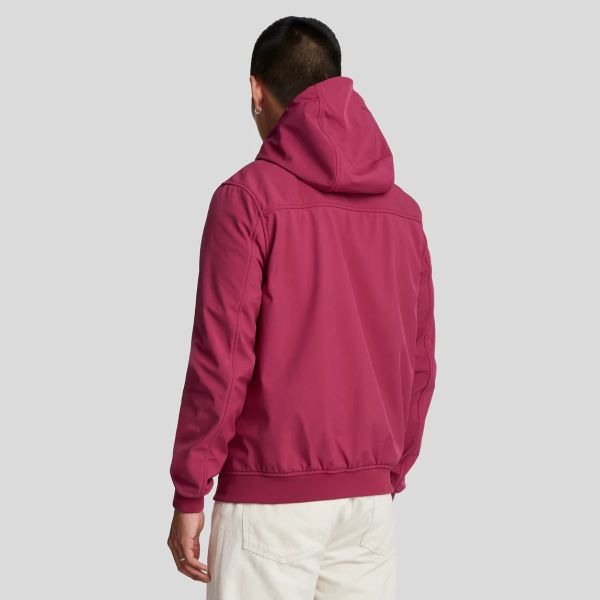 Lyle & Scott Fleece Back Softshell Jack Bordeaux