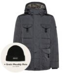 peuterey aiptek fur parka antraciet