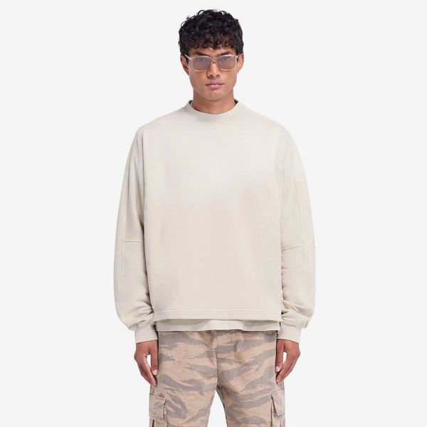 Represent Stepped Hem Sweater Beige