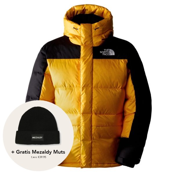 the north face himalayan down parka 1 goud geel