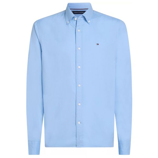 Tommy Hilfiger Flex Brushed Easy Overhemd Blauw