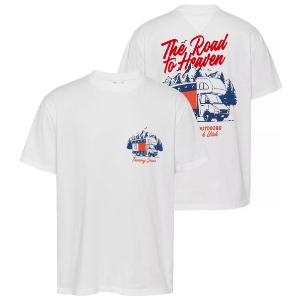 Tommy Jeans Outdoors Novelty T-shirt Wit