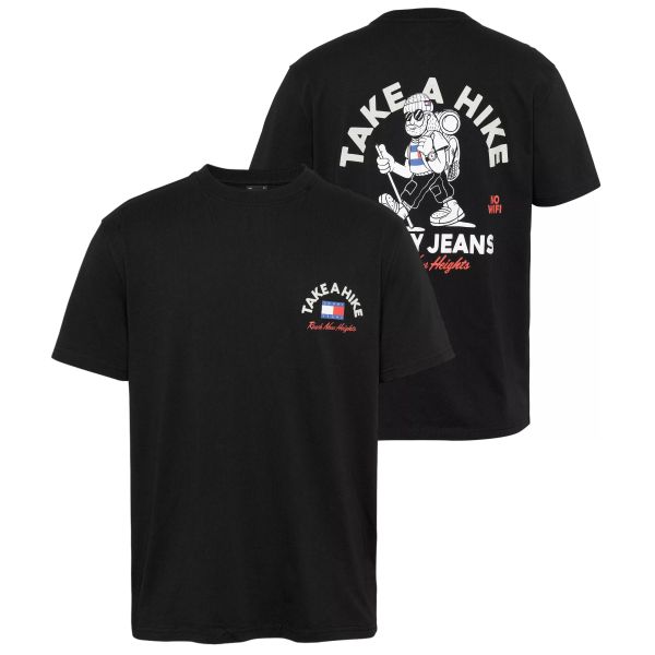 Tommy Jeans Outdoors Novelty T-shirt Zwart