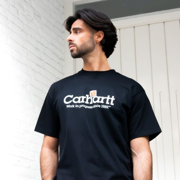 Label Script T-shirt Zwart