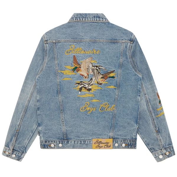 Billionaire Boys Club Duck Embroidered Spijkerjas Blauw