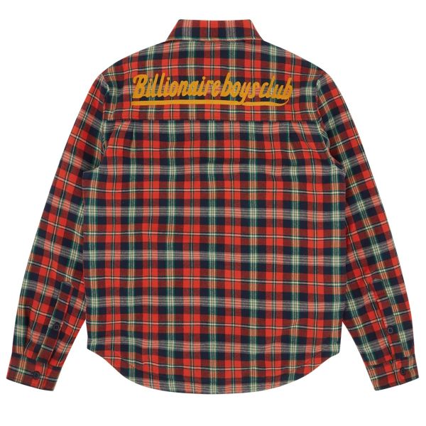 Billionaire Boys Club Padded Check Overhemd Rood