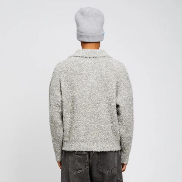 Bonsai Oversized Vrille Knit Sweater Grijs