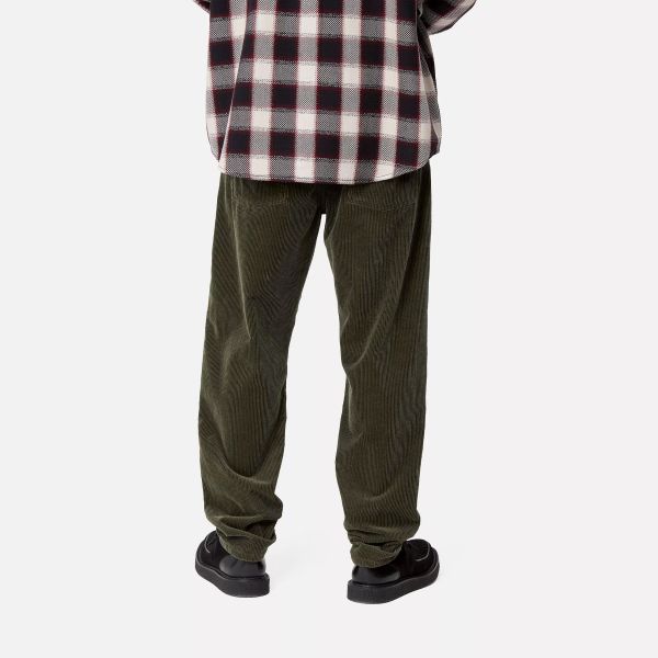 Carhartt WIP Newel Corduroy Broek Donker Groen