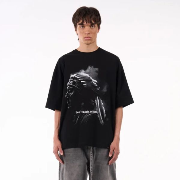 Don't Waste Culture Dakota T-shirt Zwart