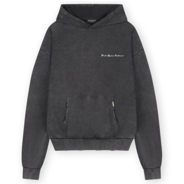 Don't Waste Culture Kouta Hoodie Washed Zwart