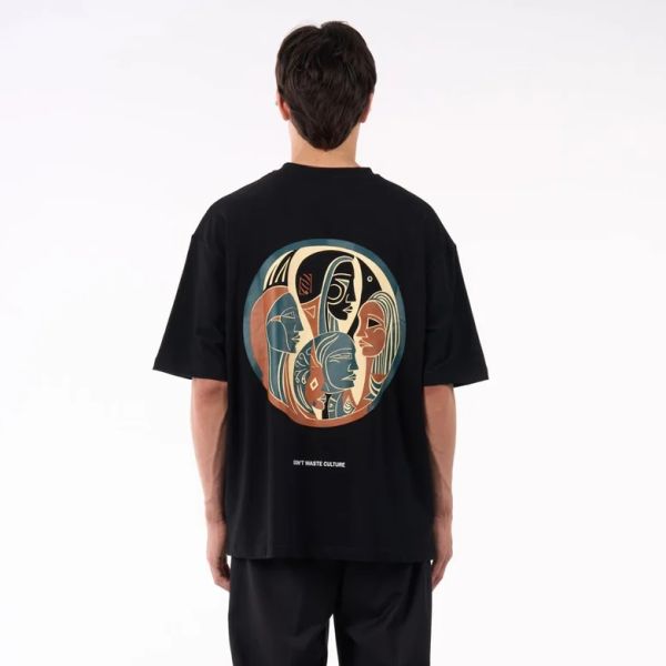 Don't Waste Culture Lenzio T-shirt Zwart