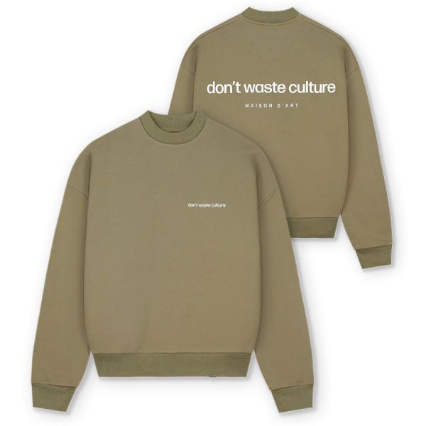 Don't Waste Culture Ruben Sweater Donker Groen