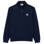 Lacoste Heritage Half Zip Sweater Navy