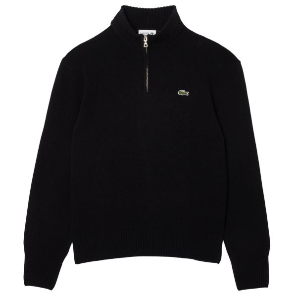 Lacoste Knitted Half Zip Sweater Zwart