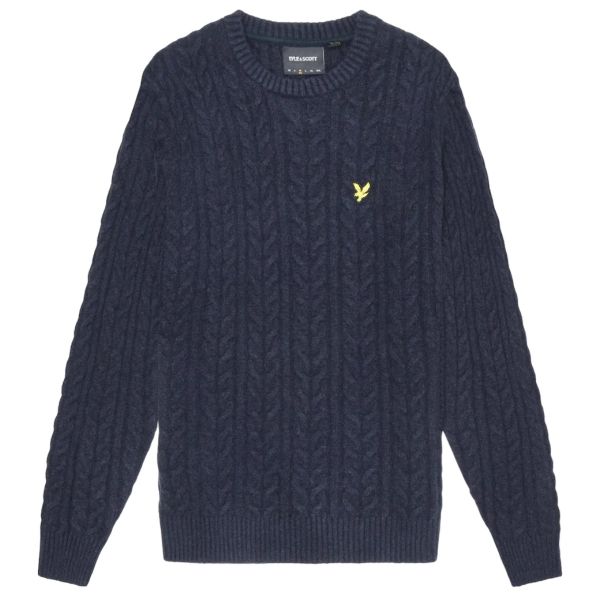 Lyle & Scott Cable Sweater Navy