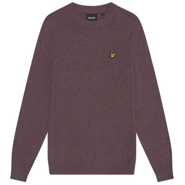 Lyle & Scott Lambswool Blend Sweater Paars