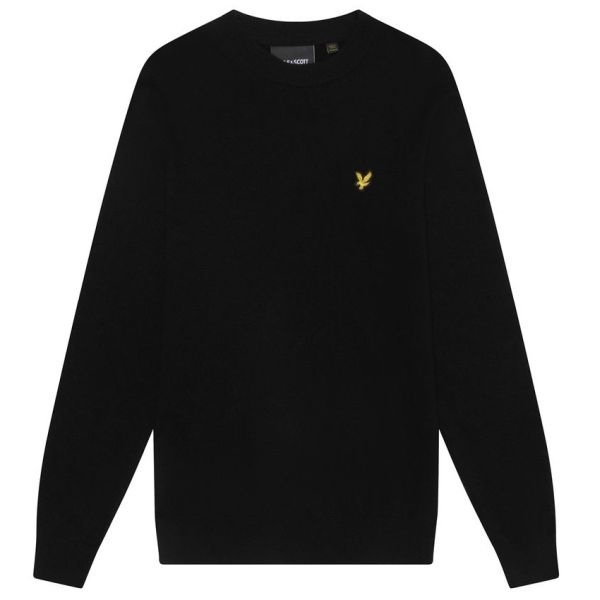 Lyle & Scott Lambswool Blend Sweater Zwart