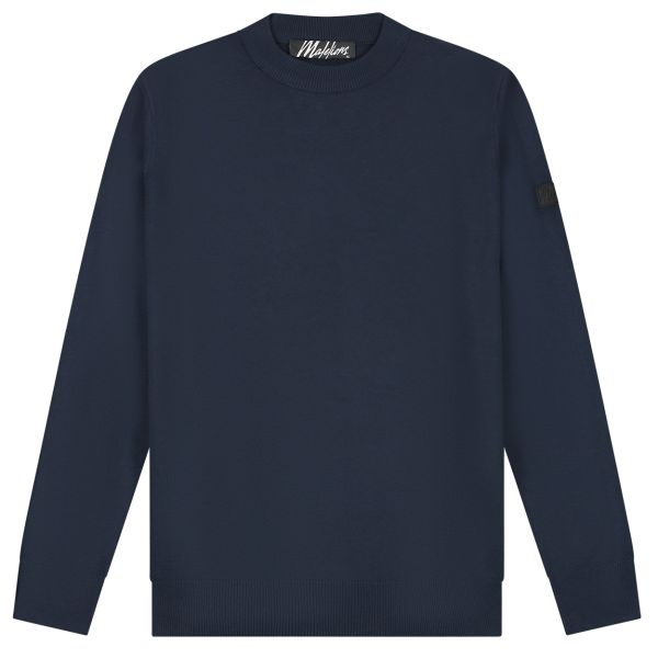 Malelions Knitted Sweater Navy