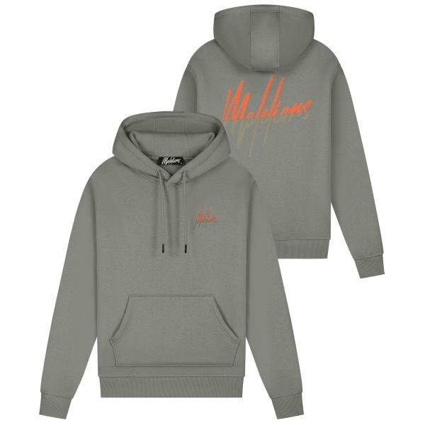 Malelions Split Hoodie Grijs