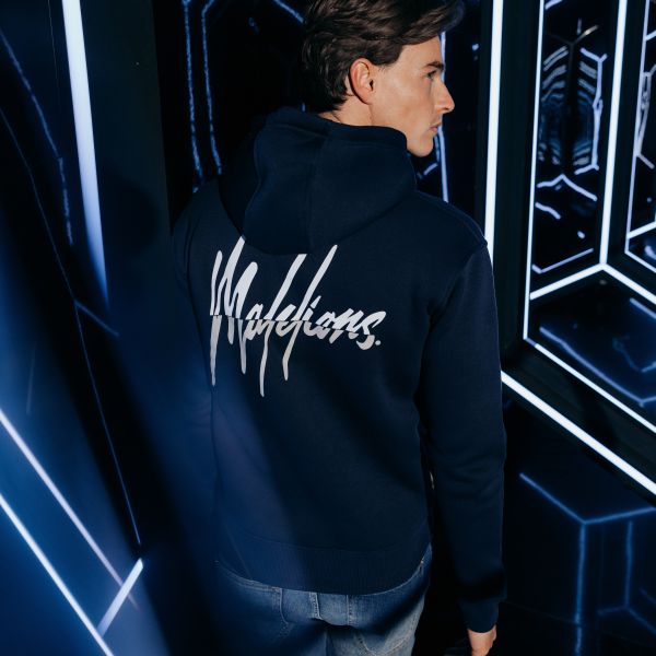 Malelions Split Hoodie Navy