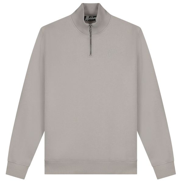 Malelions Turtle Half Zip Sweater Grijs