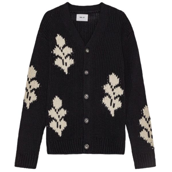 NN.07 Mika Cardigan Zwart