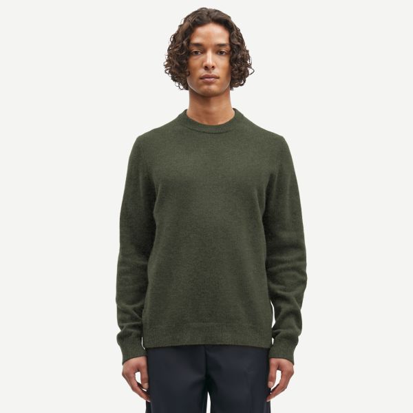 Samsøe Samsøe Isak Knit Sweater Donker Groen